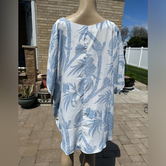 Studio Untold  white and blue blouse plus size 24/26. - Picture 2 of 8